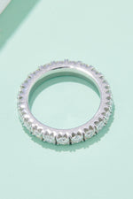 Adored 2.3 Carat Moissanite 925 Sterling Silver Eternity Ring - Maple Row Boutique 