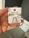 2.26 Double Layered Hoop Earrings In Gold - Maple Row Boutique 