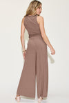 Basic Bae Full Size Ribbed Tank and Wide Leg Pants Set - Maple Row Boutique 