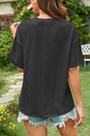 Round Neck Half Sleeve T-Shirt - Maple Row Boutique 