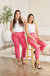 RFM Full Size Tummy Control High Waist Raw Hem Jeans - Maple Row Boutique 