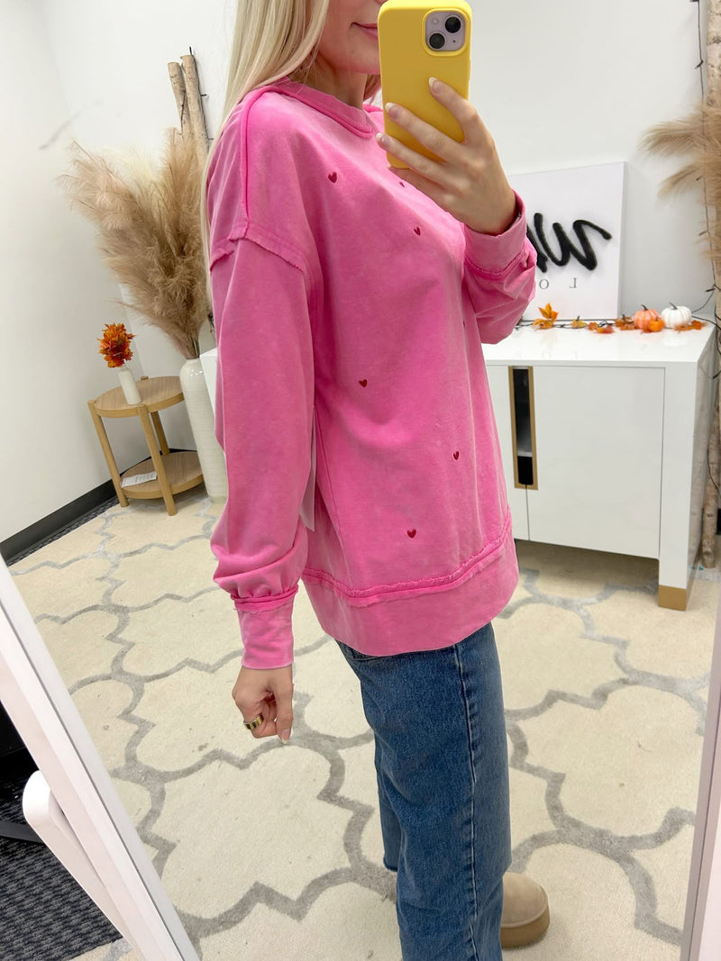 Eat Your Heart Out CrewneckPullover - Maple Row Boutique