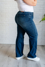 Muriel Mid Rise Control Top Classic Straight Jeans - Maple Row Boutique 