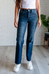 Muriel Mid Rise Control Top Classic Straight Jeans - Maple Row Boutique 