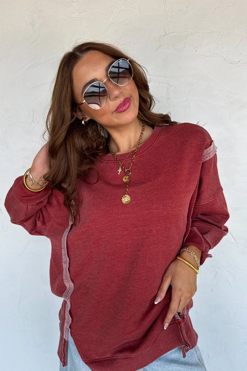 PREORDER: Fall Colors Classic Crew Pullover - Maple Row Boutique