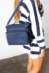 Navy Blue Insulated Cooler Box - Maple Row Boutique 