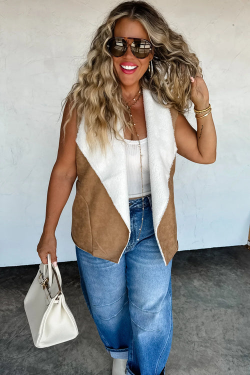 PREORDER: Collins Suede Vest - Maple Row Boutique