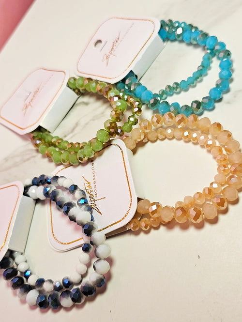 Beaded Bracelet Set of 2 - Maple Row Boutique 