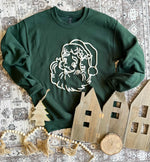 Santa Puff Ink Neutrals Sweatshirt