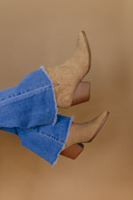 Kelsie Cowgirl Boot in Tan - Maple Row Boutique 