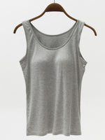 Full Size Wide Strap Modal Tank with Bra - Maple Row Boutique 