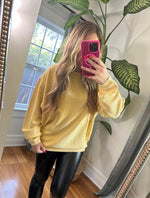 Corded Crew Sweatshirt Fall Colors - Maple Row Boutique 