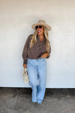 PREORDER: Quincy Wide Leg Jeans - Maple Row Boutique