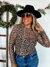 PREORDER: Christmas Printed Mesh Tops - Maple Row Boutique