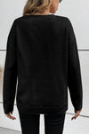 BOO Round Neck Long Sleeve Sweater - Maple Row Boutique 