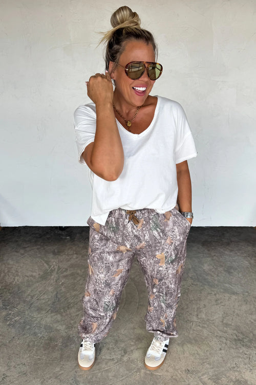 PREORDER: Hideaway Camo Joggers - Maple Row Boutique