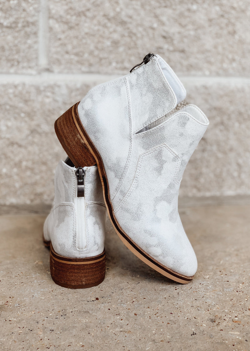 Corky’s White Metallic Curry Bootie - Maple Row Boutique 