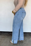 PREORDER: The Leni Wide Cuff Jean - Maple Row Boutique