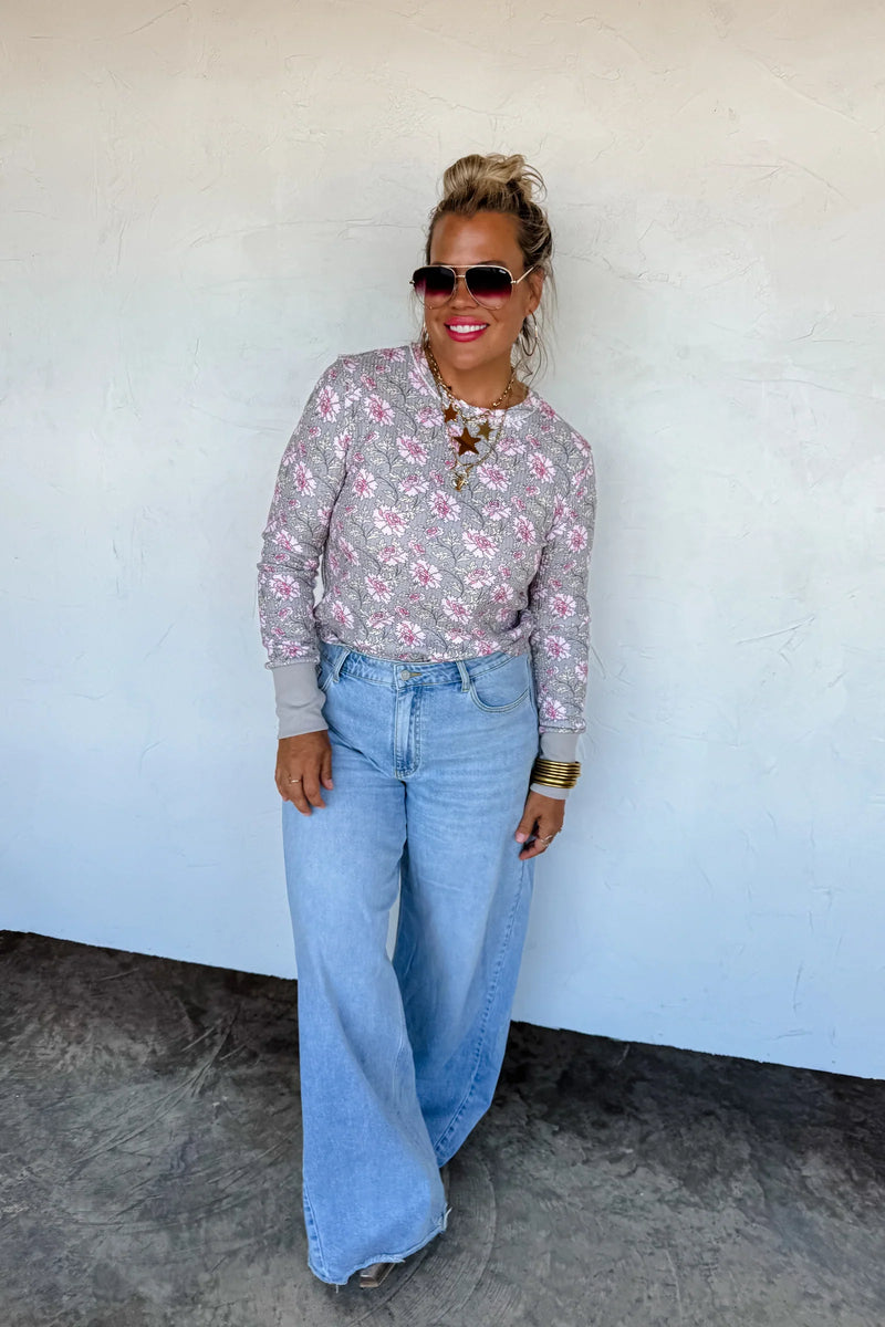 PREORDER: Quincy Wide Leg Jeans - Maple Row Boutique