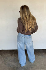 PREORDER: Quincy Wide Leg Jeans - Maple Row Boutique