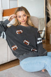 Friday Night Lights Sequin Football Pullover - Maple Row Boutique 