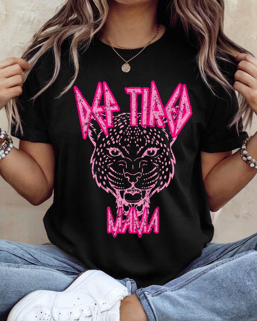 Def Tired Mama in Black Graphic Tee - Maple Row Boutique