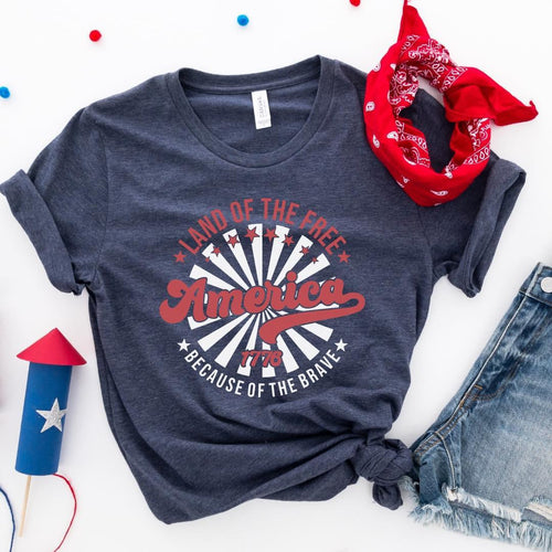 Land Of The Free Soft Graphic Tee