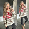 Cozy Knit Reindeer Sweater In Ivory - Maple Row Boutique 