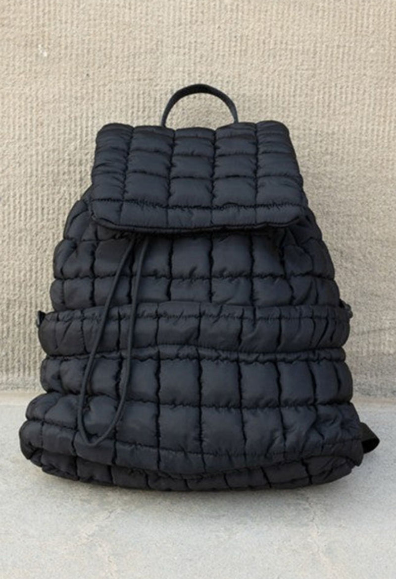 Quilted Puffer Backpack - Maple Row Boutique