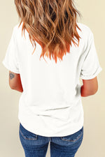 Round Neck Short Sleeve T-Shirt - Maple Row Boutique 