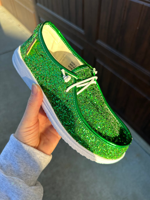 Christmas Green Glitter Kayak - Maple Row Boutique 