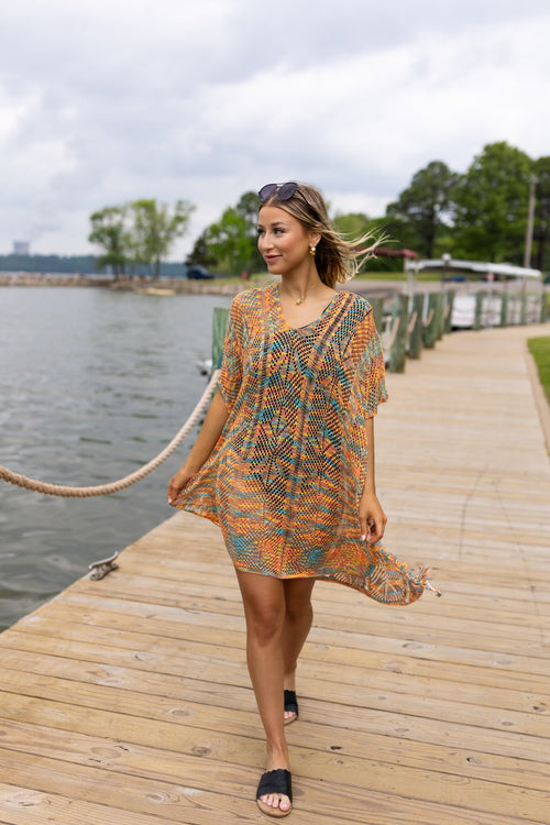 Carly Poncho - Maple Row Boutique 
