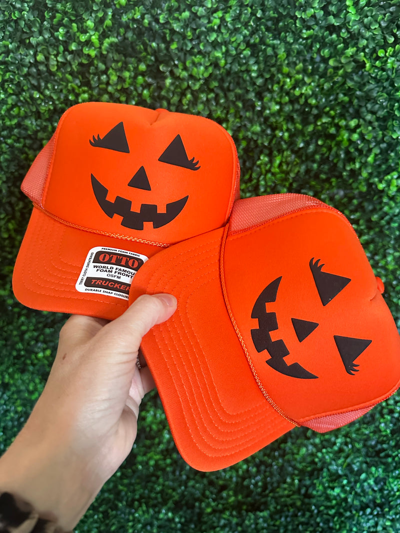 Pumpkin Trucker Hats