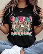 Wild Spirit Rebel Heart Graphic Tee - Maple Row Boutique