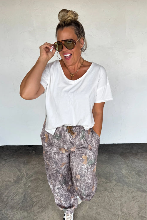 PREORDER: Hideaway Camo Joggers - Maple Row Boutique