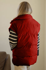 Pocketed Zip Up Vest Coat - Maple Row Boutique 