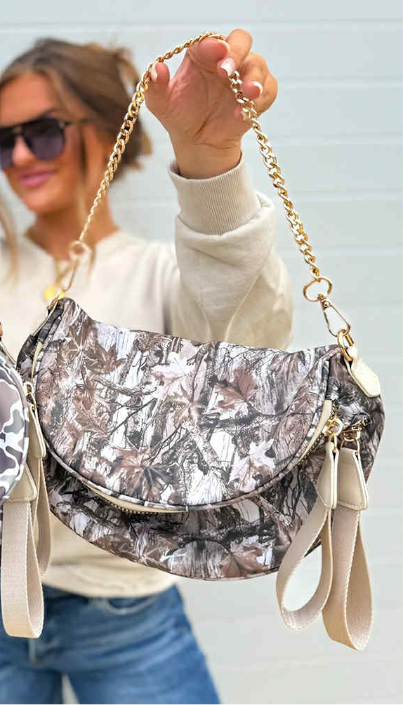 PREORDER Camo Bum Bag - Maple Row Boutique