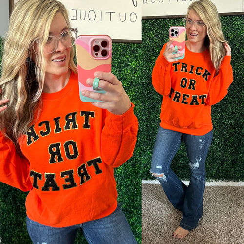 Trick or Treat Sweatshirt - Maple Row Boutique 