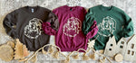 Santa Puff Ink Neutrals Sweatshirt