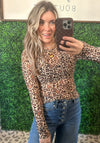 Leopard Trees Mesh Top