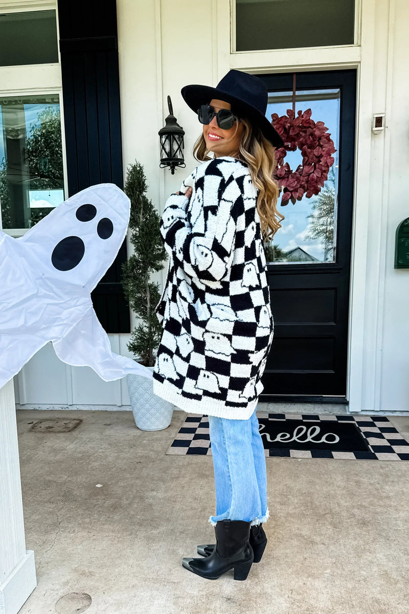 PREORDER: Halloween Cloud Cardigan - Maple Row Boutique
