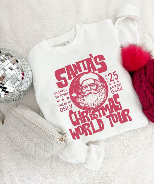 Santa World Tour Sweatshirt - Maple Row Boutique 