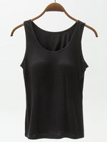 Full Size Wide Strap Modal Tank with Bra - Maple Row Boutique 