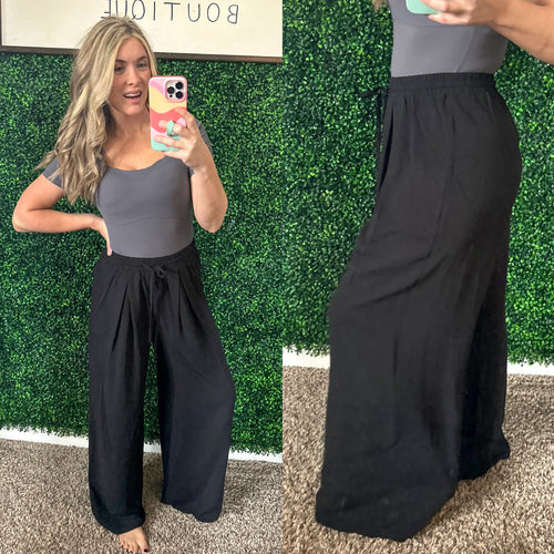 Send it On Wide Leg Pants - Maple Row Boutique 