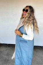 PREORDER: Reversible Sherpa Puffer Vest - Maple Row Boutique