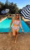 PREORDER: Amalfi Blooms Swim Set - Maple Row Boutique