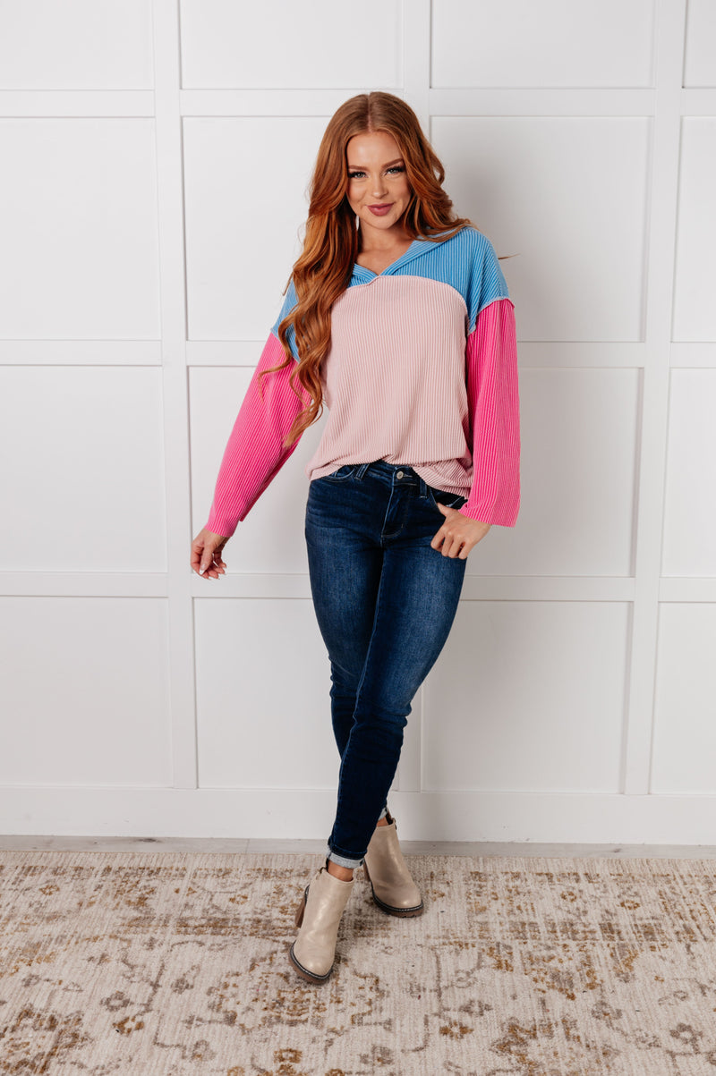 A-Tisket A-Tasket Color Block Pullover - Maple Row Boutique