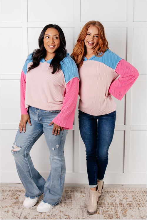 A-Tisket A-Tasket Color Block Pullover - Maple Row Boutique
