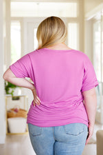 Absolute Favorite V-Neck Top in Orchid - Maple Row Boutique 