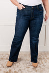 Alaina High Rise Classic Straight Jeans - Maple Row Boutique